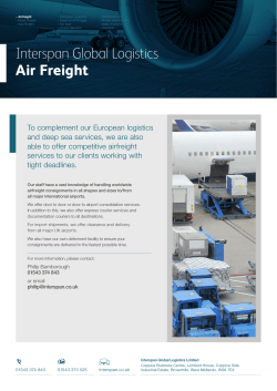 Interspan Global Logistics Air Freight