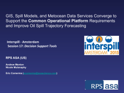 GIS, Spill Models, and Metocean Data Services Converge