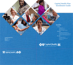 Capital Health Plan Enrollment Guide Inside: