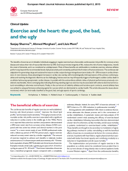 2015 Exercise and the heart- the good, the bad, and the ugly