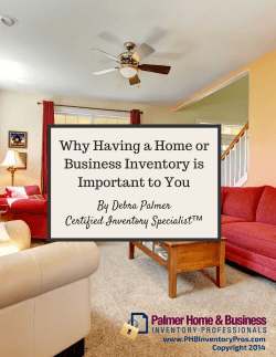 Why Having a Home or Business Inventory is Important to You