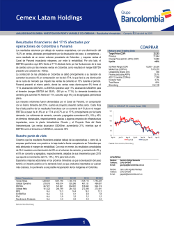Cemex Latam Holdings - Investigaciones EconÃ³micas