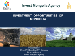 Invest Mongolia Agency - investmongolia.gov.mn