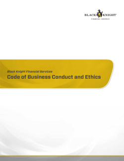Code of Business Conduct and Ethics - Investors