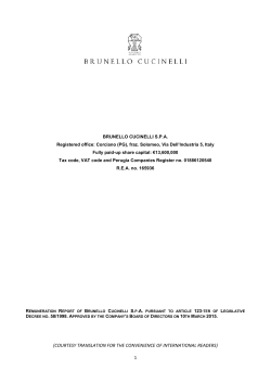 749 Kb - Investor Relations Brunello Cucinelli