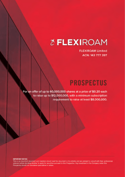 1 April 2015 - flexiroam limited (asx:frx)