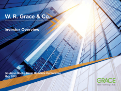 W. R. Grace & Co. - Grace Investor Relations
