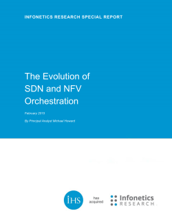 The Evolution of SDN and NFV Orchestration