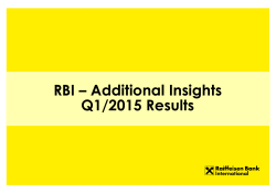RBI â Additional Insights H1/2013 Results RBI â Additional Insights