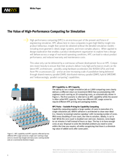 The Value of High-Performance Computing for Simulation