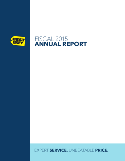 FISCAL 2015 ANNUAL REPORT - Investor Relations Solutions