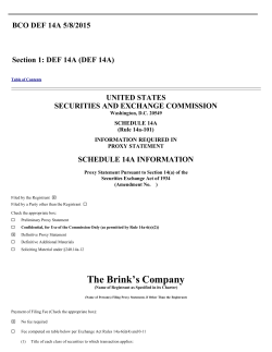 The Brink`s Company