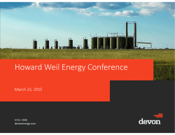 Howard Weil Energy Conference - Devon Energy Corporation