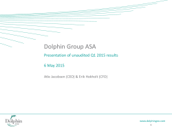 Presentation - Welcome to Dolphin Group