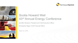 Scotia Howard Weil 43rd Annual Energy