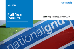 Full Year Results - National Grid: Investors