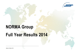 NORMA Group Half Year Results 2011