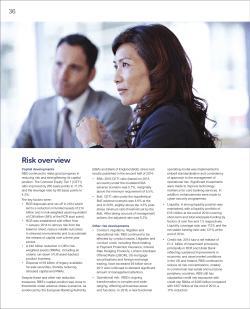 For 2014 Risk overview the Annual Report 2014 PDF