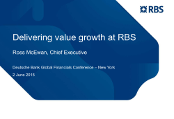 Delivering value growth at RBS - Investors â The Royal Bank of