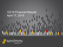 Q1`15 Earnings Presentation - Investors | Synchrony Financial