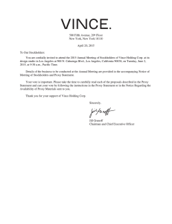 2015 Proxy Statement