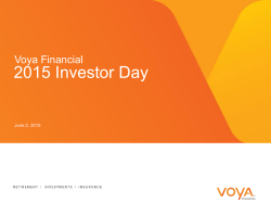 Presentation - Voya Financial Investor Relations