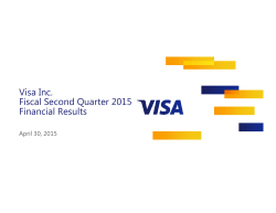 Visa Inc. Q2 2015 Financial Results Conference Call