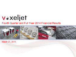 Fourth Quarter and Full Year 2014 Financial Results