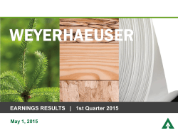 View our Q1 2015 supporting slides