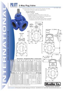 3-Way Plug Valve - Mueller Company Water Products
