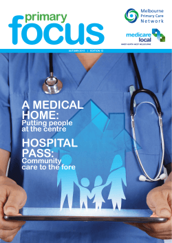 HOSPITAL PASS: A MEDICAL HOME: