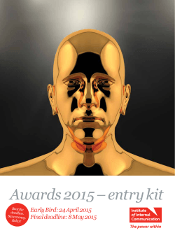 IoIC Awards 2015 - entry kit - Institute of Internal Communication