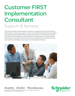 Customer FIRST Implementation Consultant