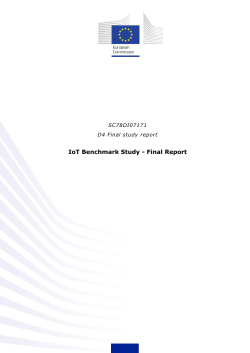 IoT Benchmark Study - Final Report - European Commission