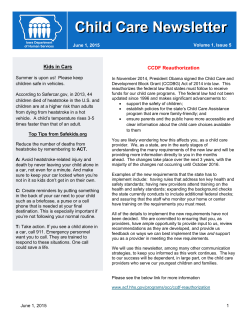 DHS Newsletter - June 2015
