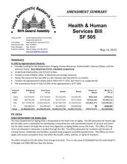 Health & Human Services Bill SF 505