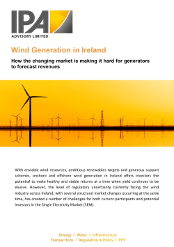 Wind Generation in Ireland