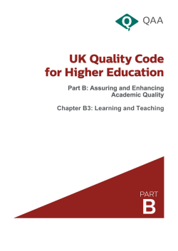 QAA code of practice: section 3 Disabled Students