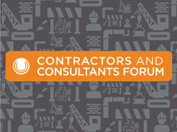 2015 Contractors and Consultants Forum presentation (PDF