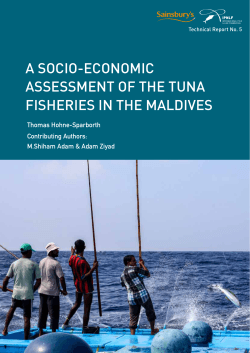 A SOCIO-ECONOMIC ASSESSMENT OF THE TUNA FISHERIES IN