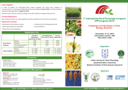 3 International Plant Physiology Congress (IPPCongress