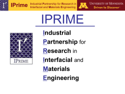 Industrial Partnership for Research in Interfacial and
