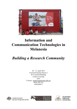 ICT research community workshop program final