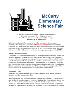 McCarty Elementary Science Fair
