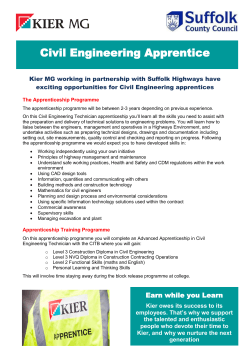 Kier Civil Engineering Apprenticeship 20