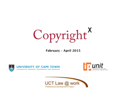 Work - UCT IP Unit