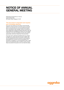 Notice of Meeting 2015 AGM