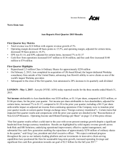 Quarterly Earnings Release (PDF 173 KB)