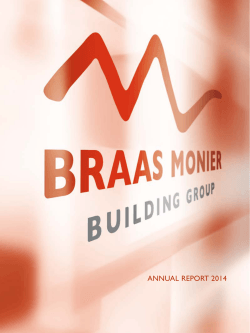 ANNUAL REPORT 2014 - Braas Monier Building Group