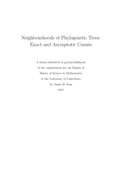 Neighbourhoods of Phylogenetic Trees: Exact and Asymptotic Counts